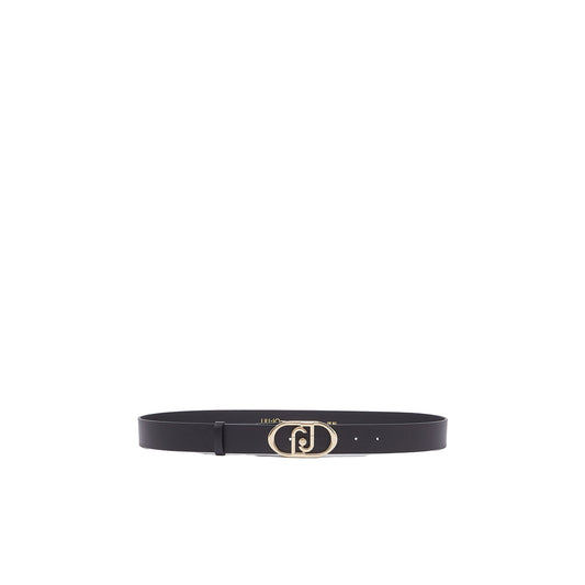 Cintura Donna in pelle nero/oro