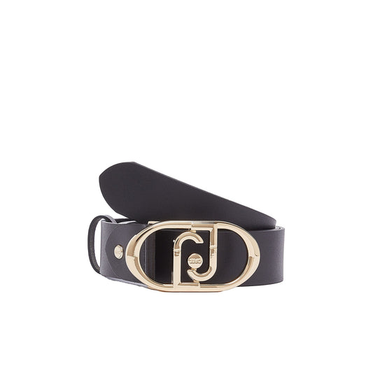 Cintura Donna in pelle nero/oro