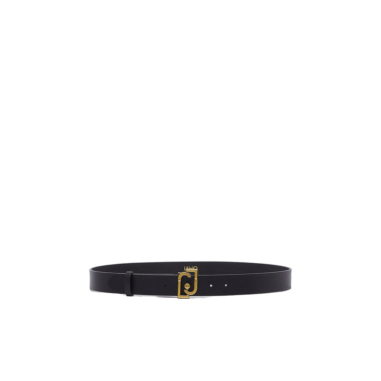 Cintura nera Donna con logo monogram