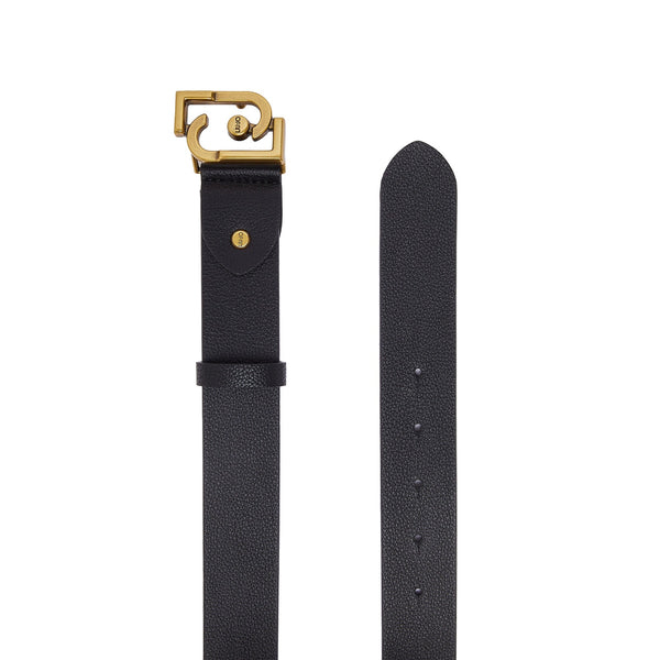 Cintura nera Donna con logo monogram