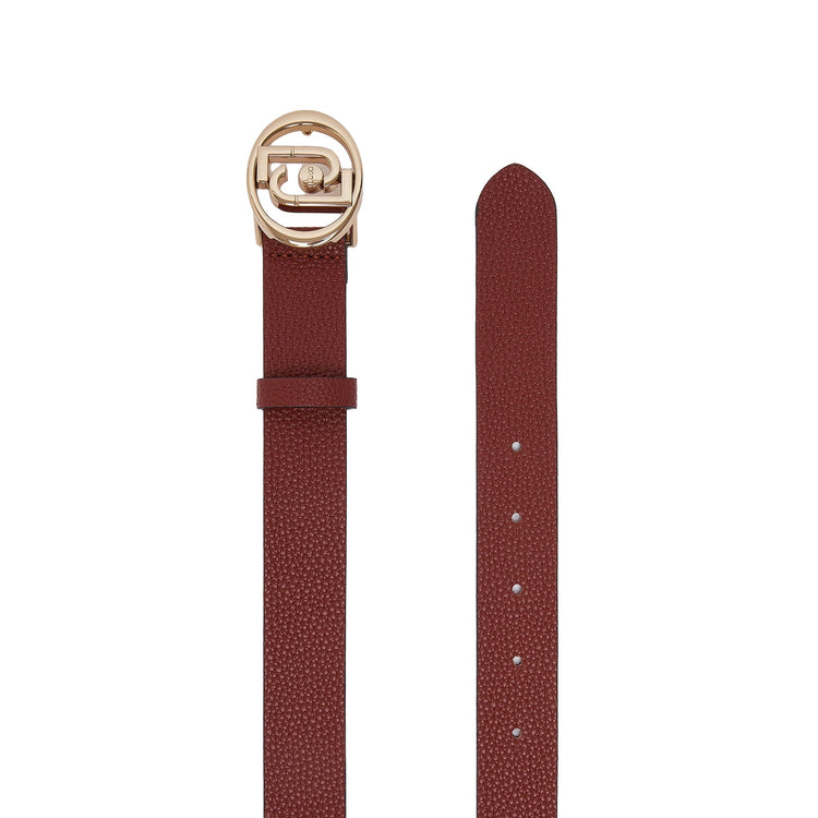 Cintura Donna con logo tondo Rosso
