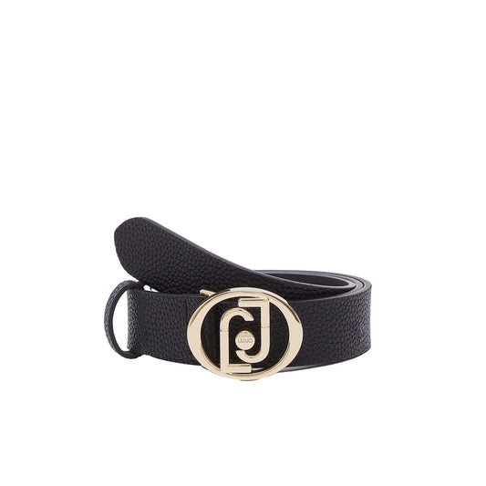Cintura Donna con logo tondo Nero