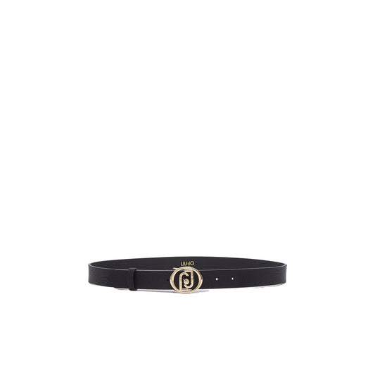 Cintura Donna con logo tondo Nero