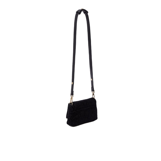 Borsa piccola Donna LaPuffy in pizzo nero retro, con tracolla 