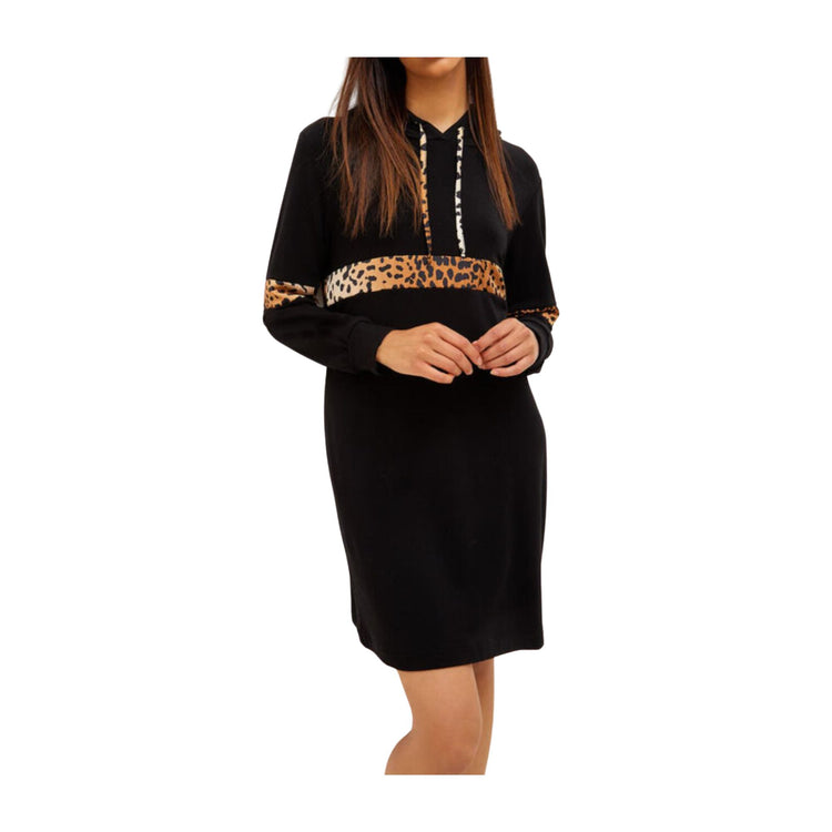 Robe sweat femme détail animalier