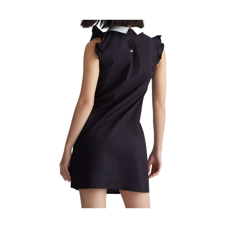 Mini-robe femme avec col strass