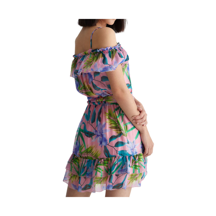 Women's mini dress in silk blend