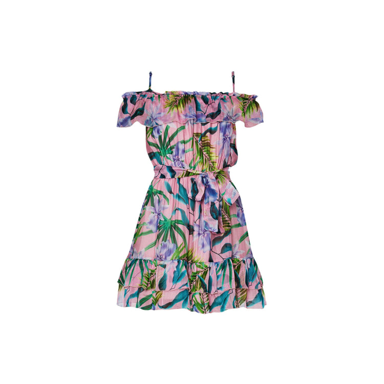 Women's mini dress in silk blend