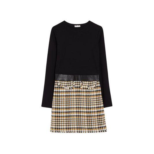 Robe femme doublée à col rond