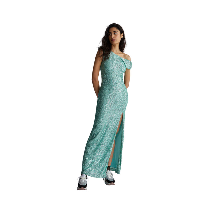 Long sequined women's dress