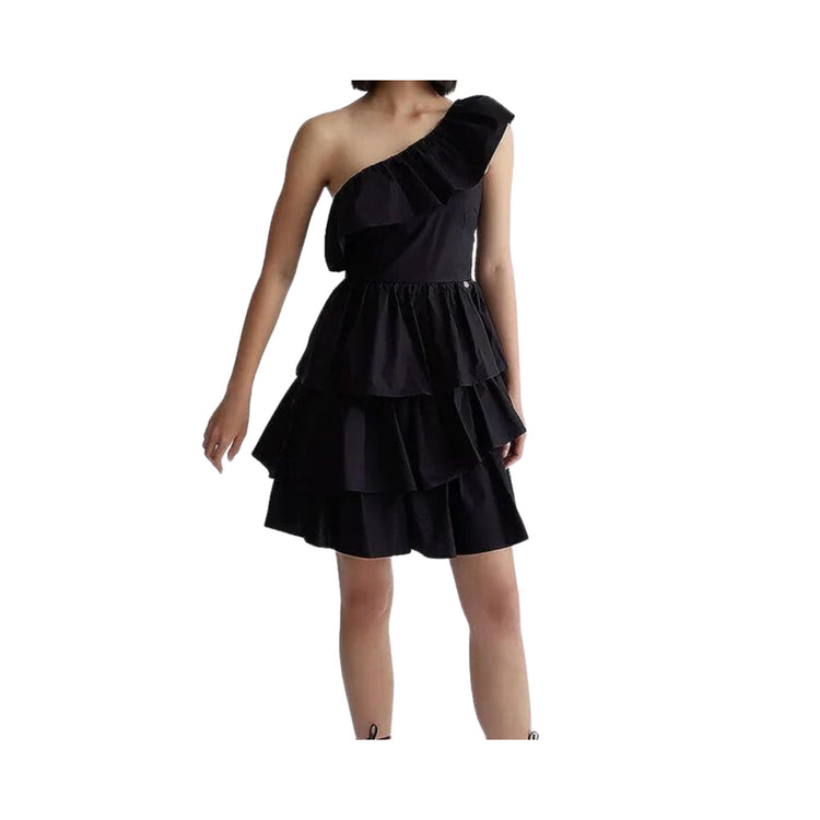 Robe femme asymétrique à volants