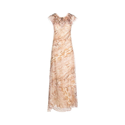Robe longue femme imprimé python