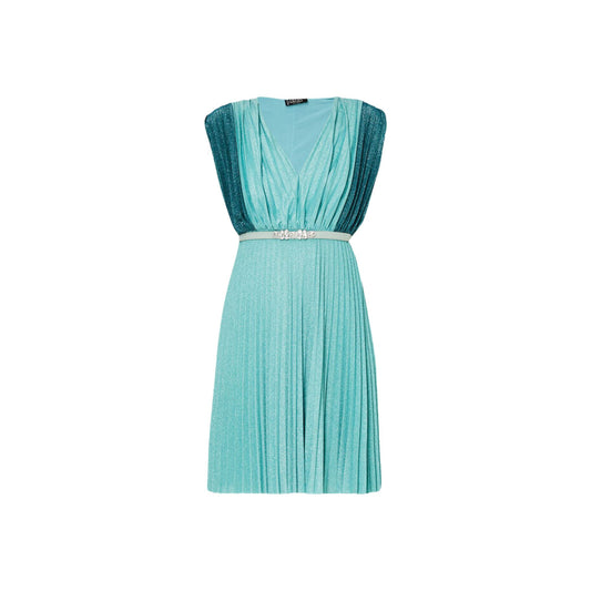 Robe plissée lurex femme