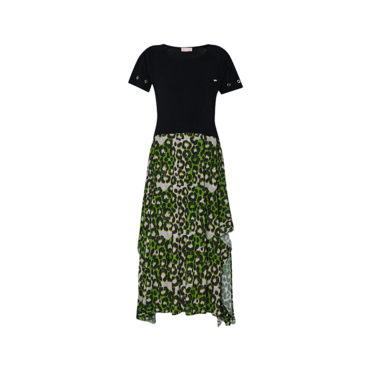 Robe femme avec jupe en tulle animalier