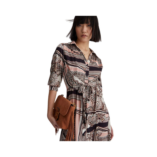 Abito Donna chemisier con stampa foulard