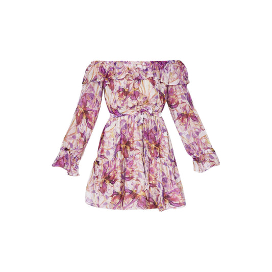 Abito Donna con balze e motivo floreale