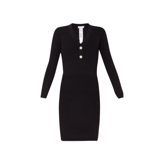 Abito Donna con scollo a V con bottoni