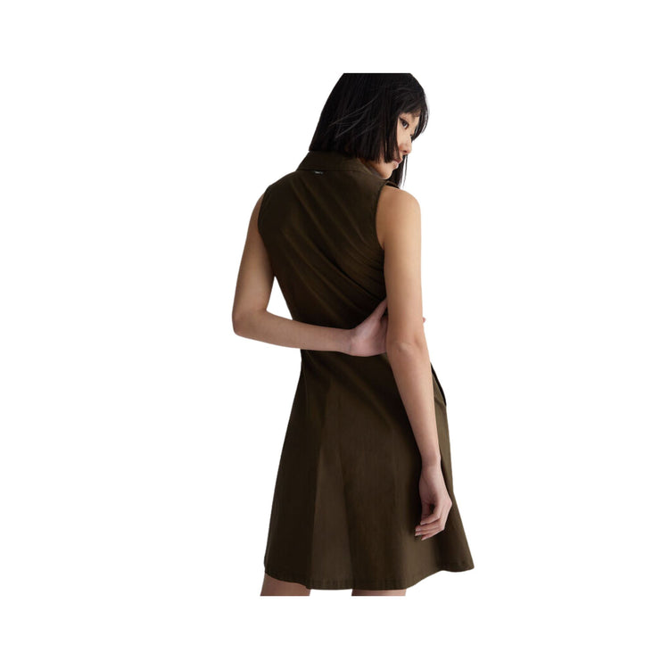 Women's dress with crossed laces