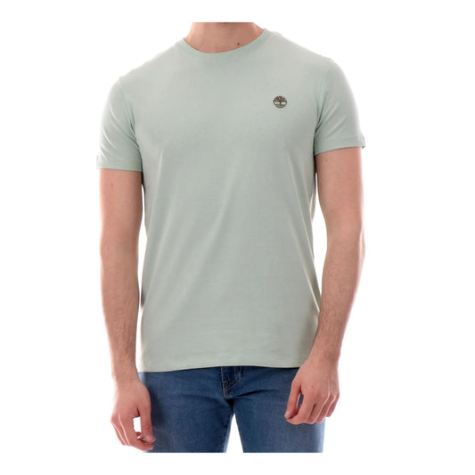 T-shirt Dunstan River da Uomo in verde chiaro modello frontale