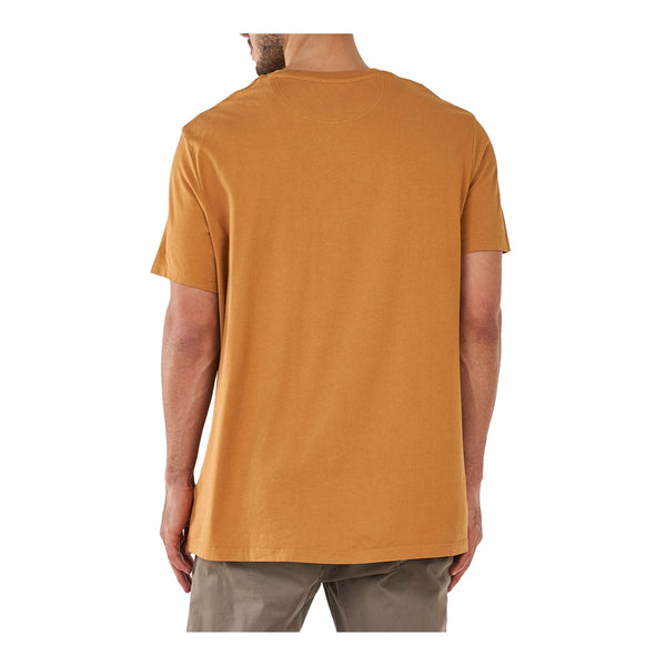 T-shirt Uomo a girocollo, in puro cotone, con micro ricamo logo