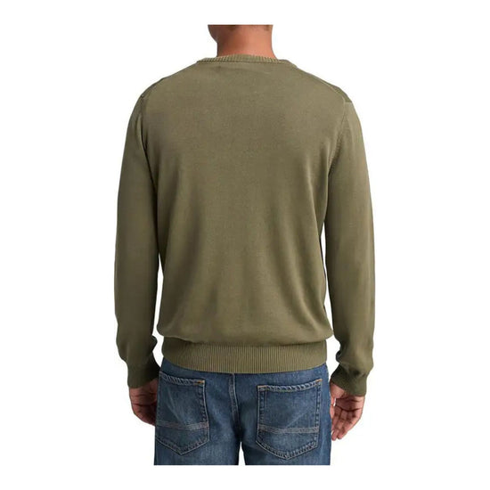 Maglia Uomo Merrymack River Garment Dye Verde modello retro