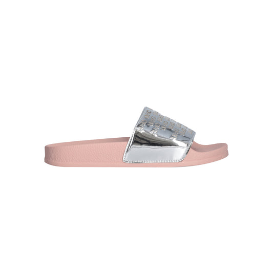 Ciabatte Donna Rosa con maxi fascia effetto laminato