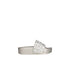 Ciabatte platform da donna con effetto laminato