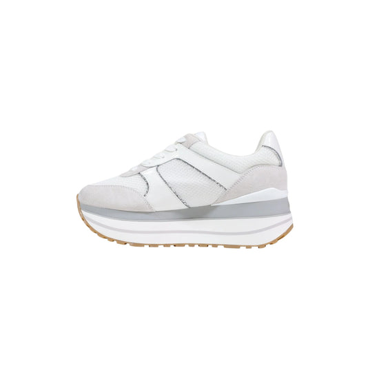Sneakers Donna con platform bianche
