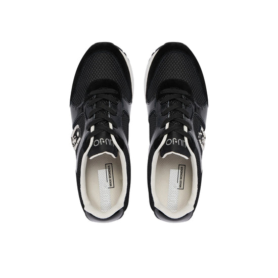 Sneakers Donna con platform nere 