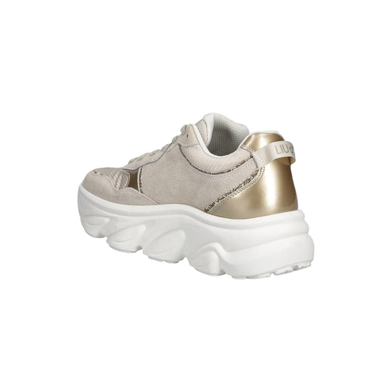 Sneakers Donna Beige con dettagli strass