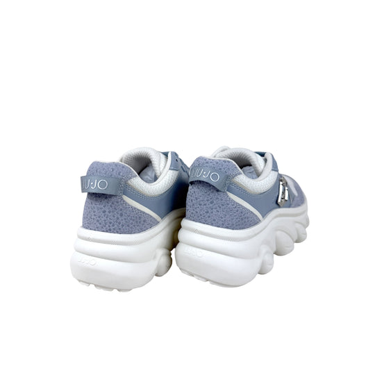 Sneakers Donna Blu con dettagli scamosciati con strass