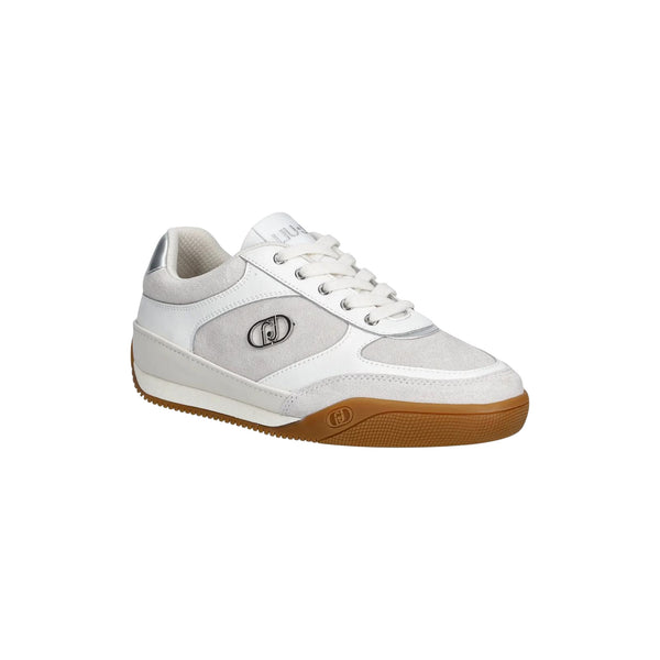 Sneakers basse Donna inserto argento