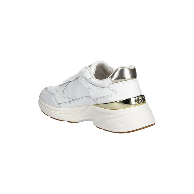 Sneakers Donna bianche con logo laterale retro