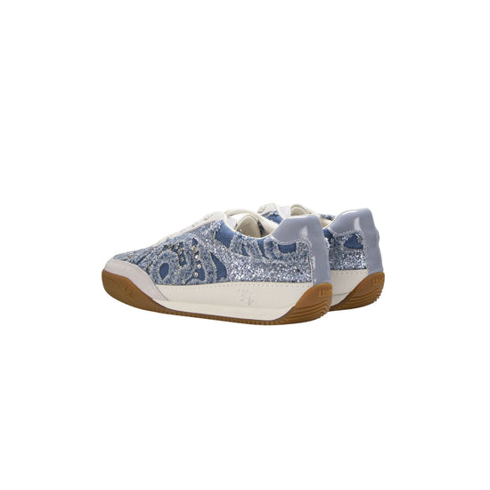 Sneakers Donna in denim con pietre gioiello