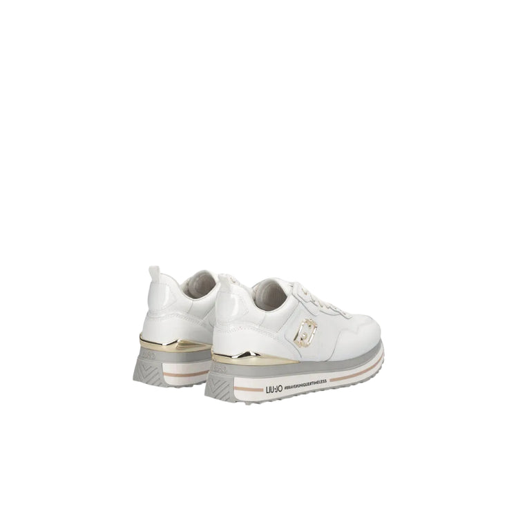 Sneakers Donna Maxi Wonder Bianco con platform