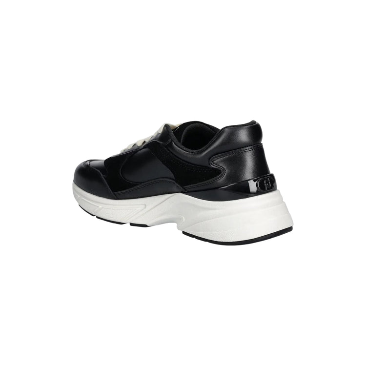 Sneakers Donna con inserti in suede Nero