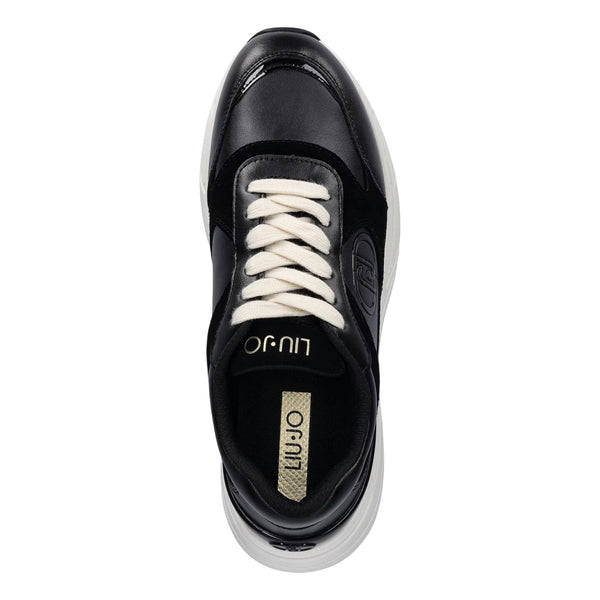 Sneakers Donna con inserti in suede Nero