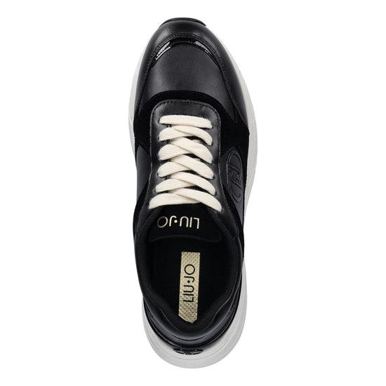 Sneakers Donna con inserti in suede Nero