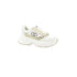 Sneakers chunky Donna in pelle bianco e oro