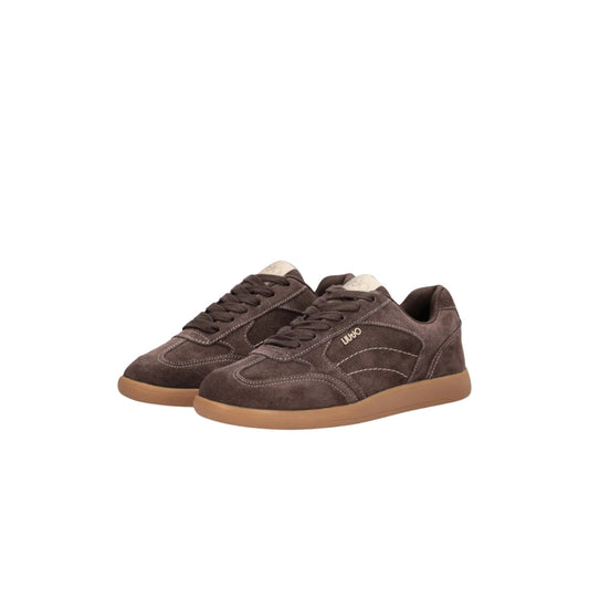 Sneakers Donna con tomaia scamosciata Marrone