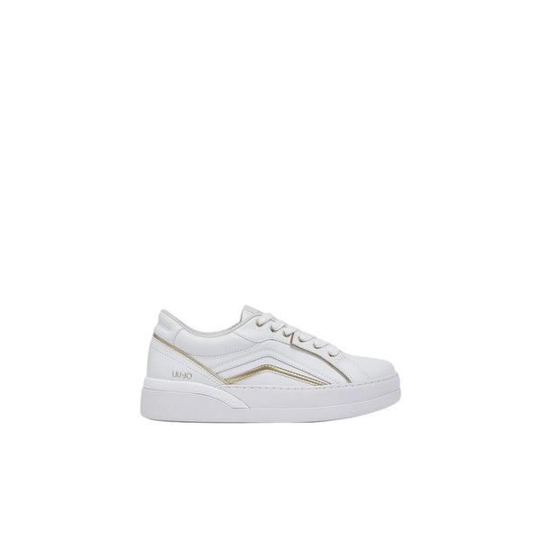Sneakers Donna in pelle, con logo laterale applicato