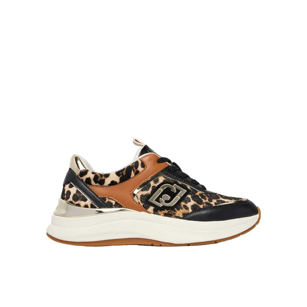 Sneakers Donna con dettagli leopardo