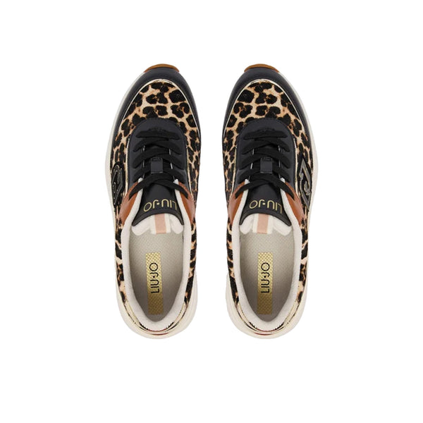 Sneakers Donna con dettagli leopardo