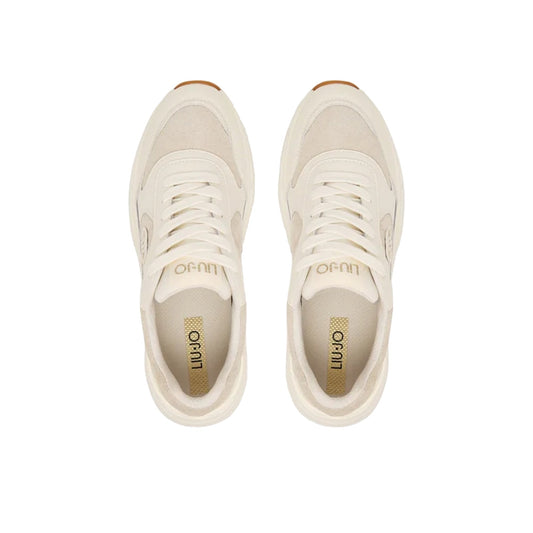 Sneakers Donna Panna con lacci piatti