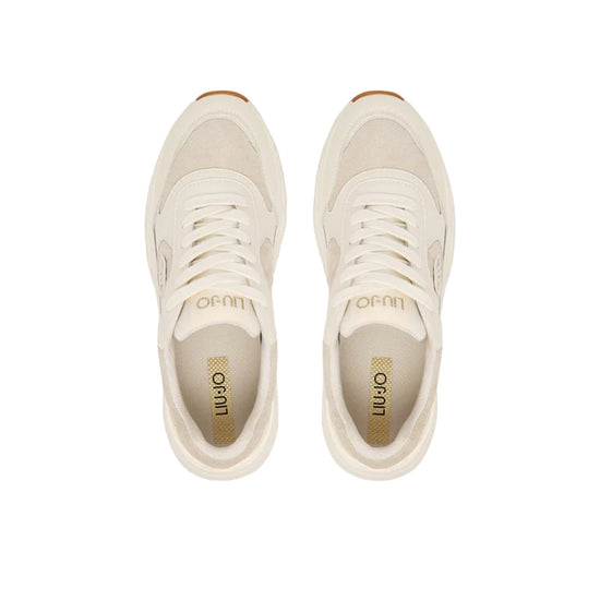 Sneakers Donna Panna con lacci piatti