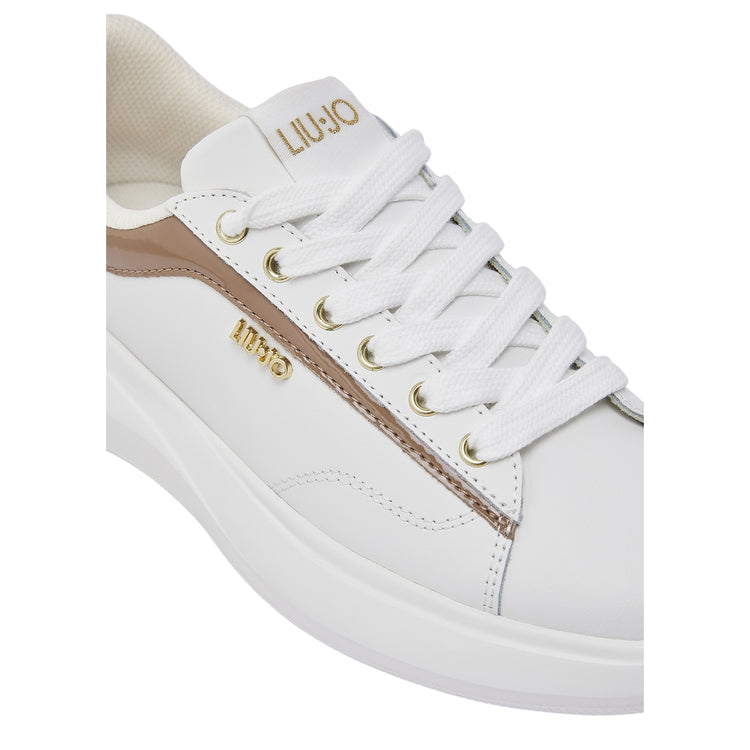 Sneakers Donna in misto pelle, con inserti Marroni 
