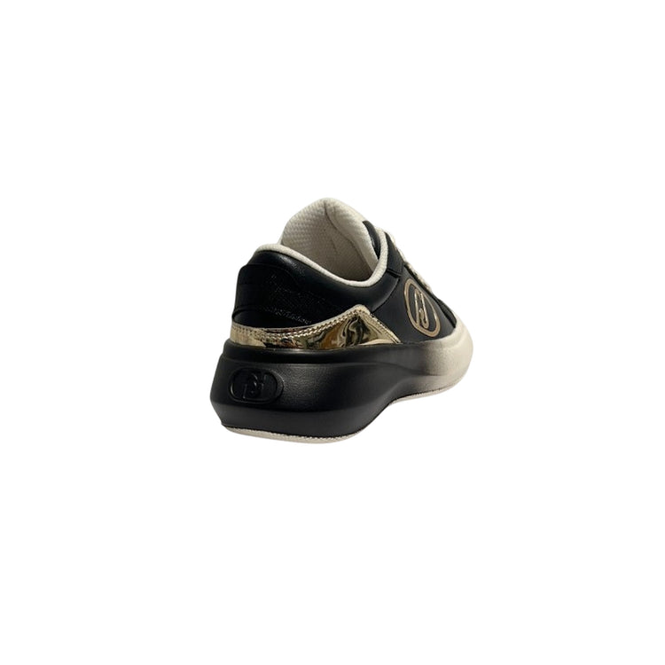 Sneakers Donna con inserto gold retro