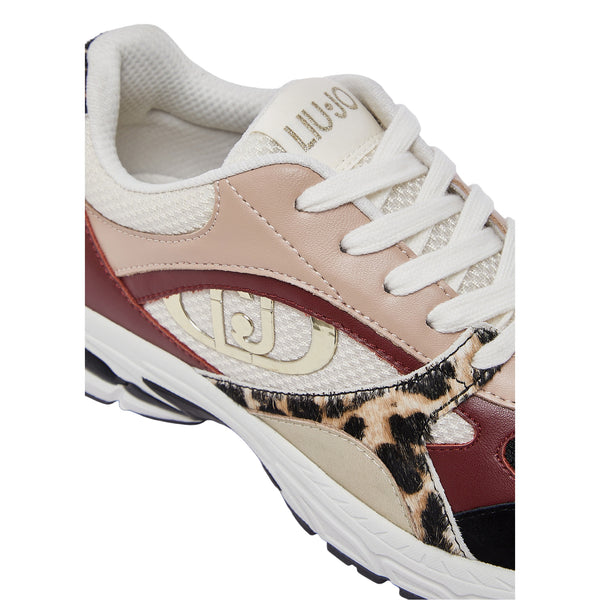 Sneakers Donna con inserti traspiranti ed animalier