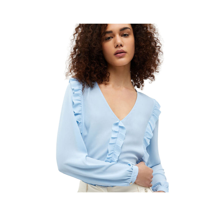 Blusa Donna con rouches sui lati