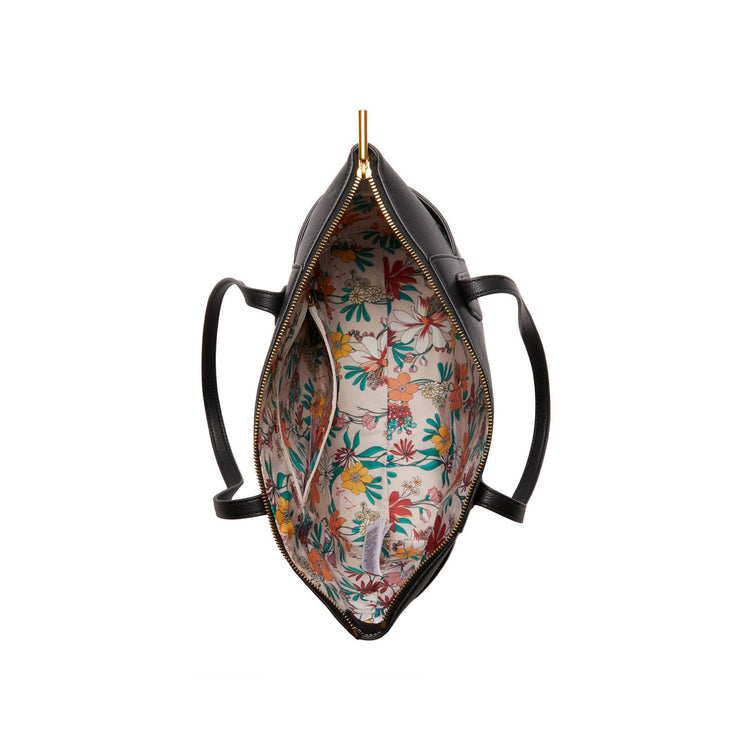 Sac shopping femme effet foulonné